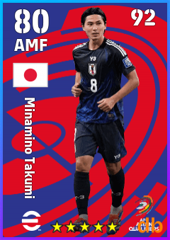 Minamino Takumi — AMF, OVR 80, MAX 92