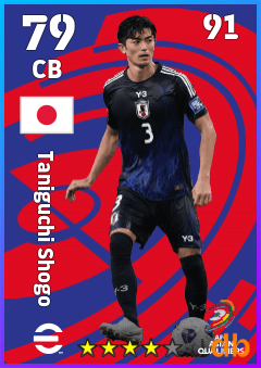 Taniguchi Shogo — CB, OVR 79, MAX 91