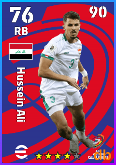 Hussein Ali — RB, OVR 76, MAX 90