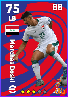 Merchas Doski — LB, OVR 75, MAX 88