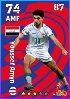 Youssef Amyn — AMF, OVR 74, MAX 87