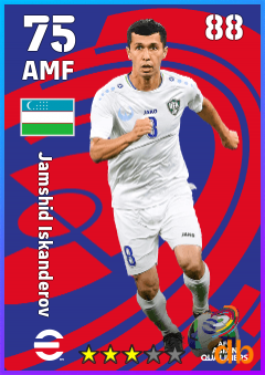 Jamshid Iskanderov — AMF, OVR 75, MAX 88