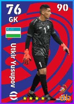 Utkir Yusupov — GK, OVR 76, MAX 90