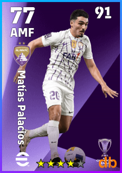 Matías Palacios — AMF, OVR 77, MAX 91