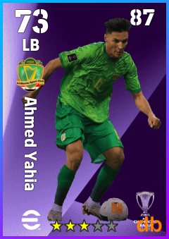 Ahmed Yahia — LB, OVR 73, MAX 87