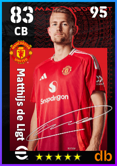 Matthijs de Ligt — CB, OVR 83, MAX 95