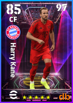 Harry Kane — CF, OVR 85, MAX 97