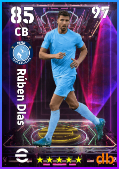 Rúben Dias — CB, OVR 85, MAX 97