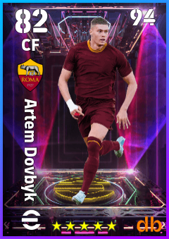Artem Dovbyk — CF, OVR 82, MAX 94