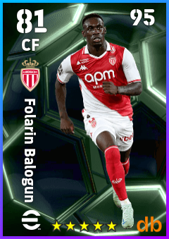 Folarin Balogun — CF, OVR 81, MAX 95