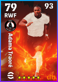 Adama Traoré — RWF, OVR 79, MAX 93