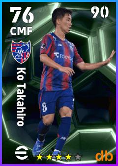 Ko Takahiro — CMF, OVR 76, MAX 90