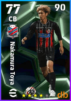 Nakamura Toya — CB, OVR 77, MAX 90