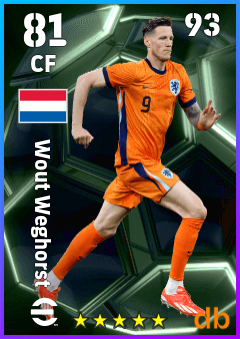 Wout Weghorst — CF, OVR 81, MAX 93