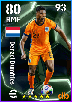 Denzel Dumfries eFootball player card