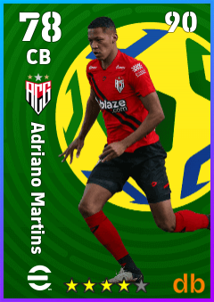 Adriano Martins — CB, OVR 78, MAX 90