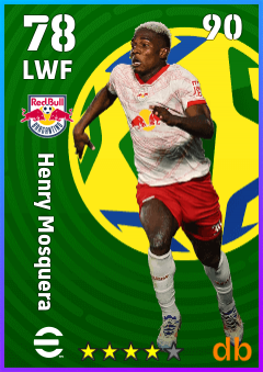 Henry Mosquera — LWF, OVR 78, MAX 90