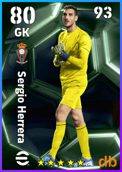 Sergio Herrera — GK, OVR 80, MAX 93