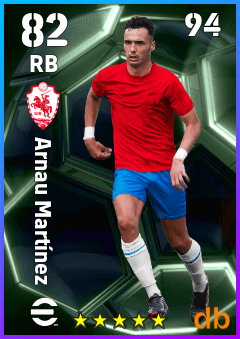 Arnau Martínez — RB, OVR 82, MAX 94