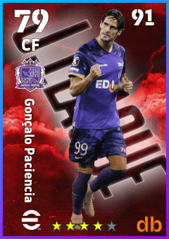 Gonçalo Paciencia — CF, OVR 79, MAX 91