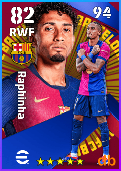 Raphinha eFootball player card