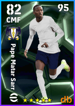 Pape Matar Sarr — CMF, OVR 82, MAX 95