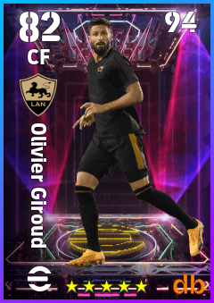 Olivier Giroud — CF, OVR 82, MAX 94