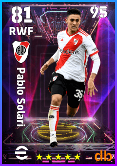 Pablo Solari — RWF, OVR 81, MAX 95