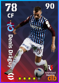 Denis Drăguș — CF, OVR 78, MAX 90