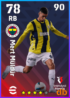 Mert Müldür — RB, OVR 78, MAX 90