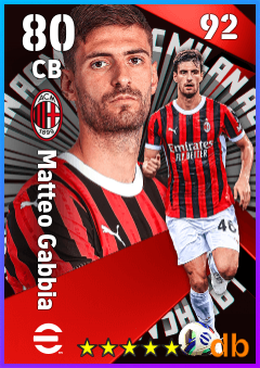 Matteo Gabbia eFootball player card