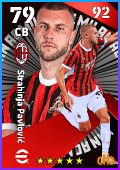 Strahinja Pavlović — CB, OVR 79, MAX 92