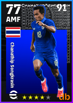 Chanathip Songkrasin — AMF, OVR 77, MAX 91