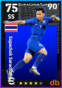 Supachok Sarachat — SS, OVR 75, MAX 90
