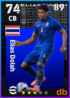Elias Dolah — CB, OVR 74, MAX 89