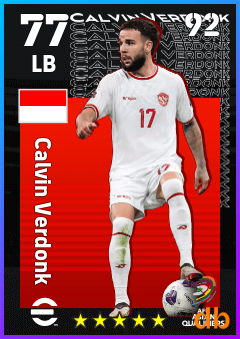 Calvin Verdonk — LB, OVR 77, MAX 92