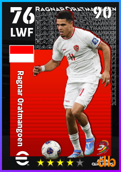 Ragnar Oratmangoen — LWF, OVR 76, MAX 90