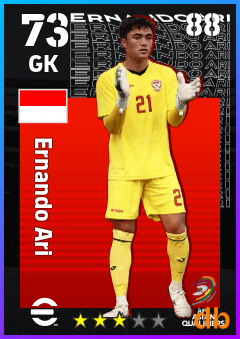 Ernando Ari — GK, OVR 73, MAX 88