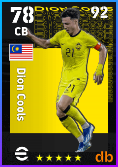 Dion Cools eFootball player card
