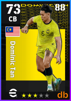 Dominic Tan — CB, OVR 73, MAX 88