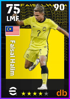 Faisal Halim — LMF, OVR 75, MAX 90