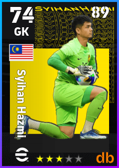 Syihan Hazmi — GK, OVR 74, MAX 89
