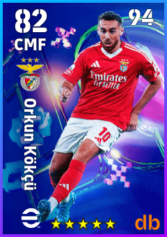 Orkun Kökçü — CMF, OVR 82, MAX 94