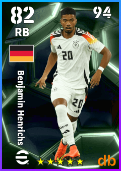 Benjamin Henrichs — RB, OVR 82, MAX 94