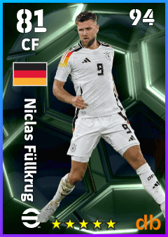 Niclas Füllkrug — CF, OVR 81, MAX 94
