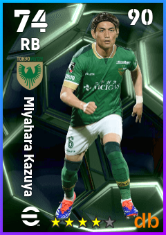 Miyahara Kazuya — RB, OVR 74, MAX 90