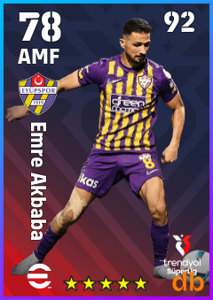 Emre Akbaba — AMF, OVR 78, MAX 92