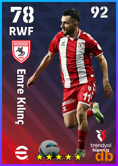 Emre Kılınç — RWF, OVR 78, MAX 92