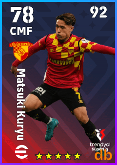 Matsuki Kuryu — CMF, OVR 78, MAX 92