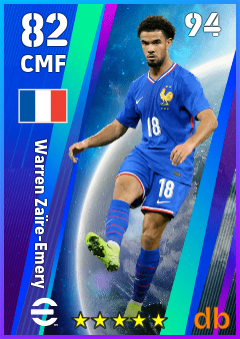 Warren Zaïre-Emery — CMF, OVR 82, MAX 94